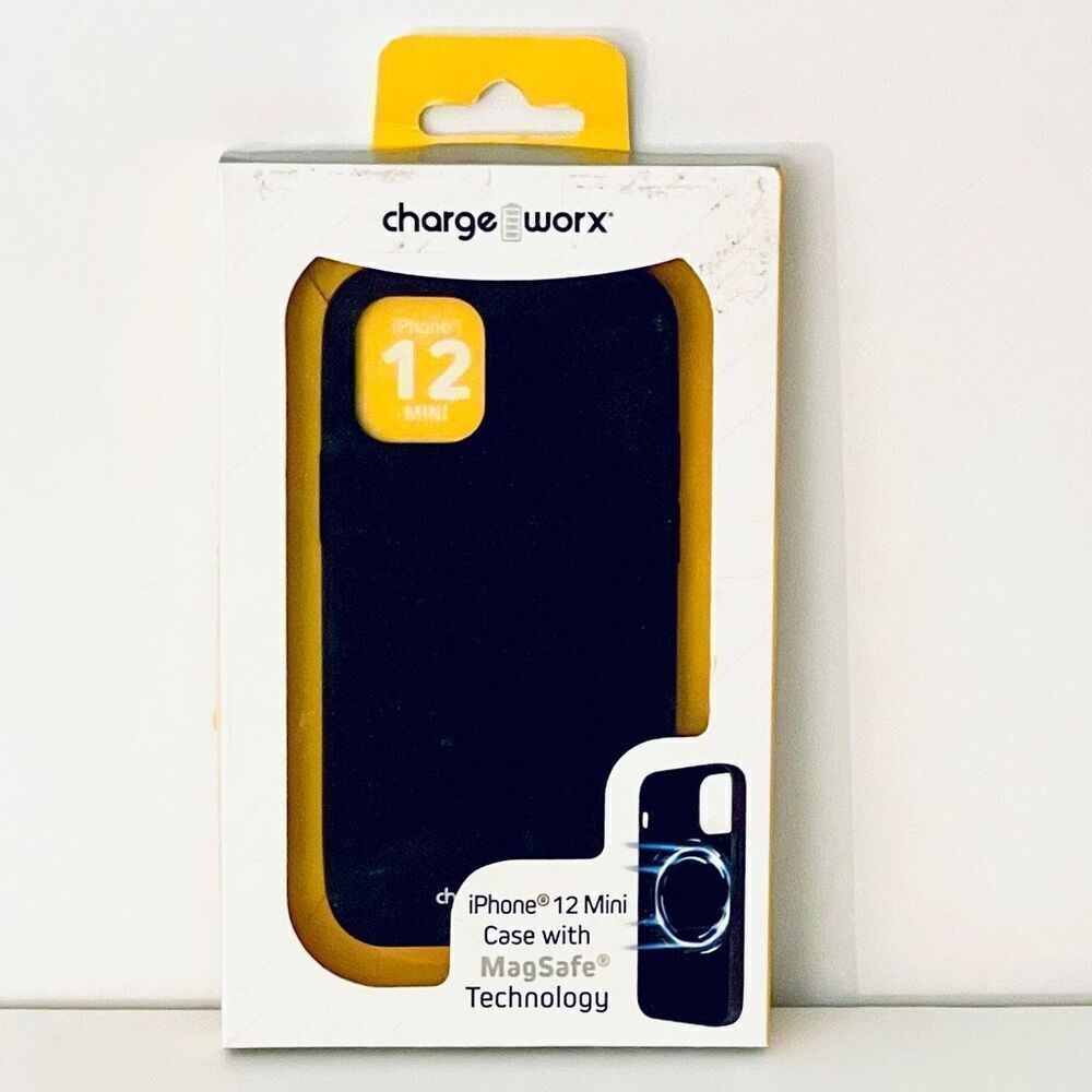 NWT New in Box  charge worx iphone 12 mini Black case with magsafe technology